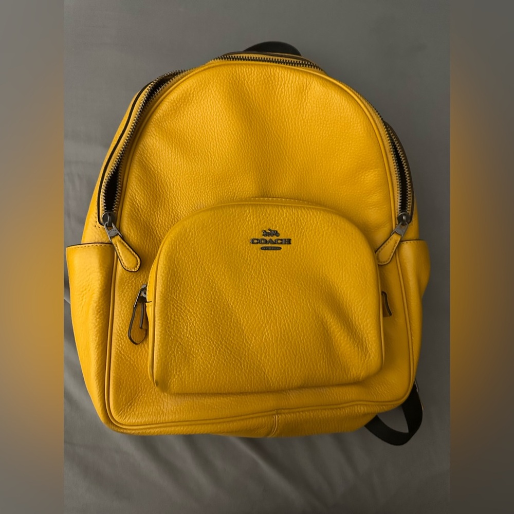 Yellow Coach backpack 🎒